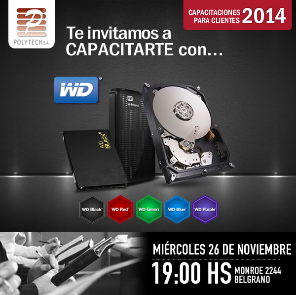 Polytech te invita a una una capacitacion para clientes el Miércoles 26 de Noviembre a las 19hs.